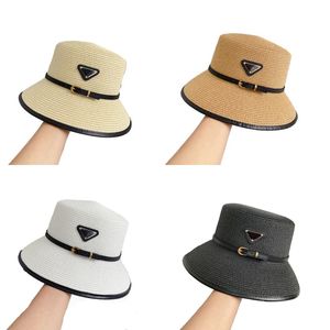Vente chaude hommes chapeaux tricotés haut plat large bord couleur mixte cuir noir chapeaux de paille designer triangle inversé cappello solide adumbral chapeau d'été plage hj097 C4