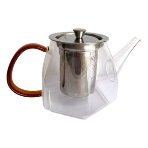 Hot Selling Moderne Transparante Home Drinkware Glazen Waterkoker met Thee-ei