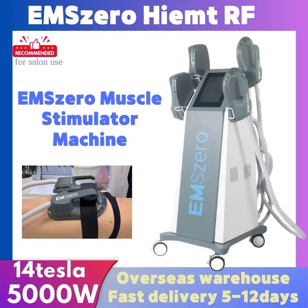 Venta CALIENTE Neo DLS-EMSLIM Nova 14 Tesla 5000W Alta potencia 2/4 / 5RF Manijas Hi-emt Body Sculpt Muscle Stimulate Emszero Máquina Costo de fábrica