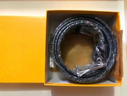 Hot selling nieuwe Heren dames zwarte riem Echt leer Business riemen Pure kleur riem snake patroon gesp riem voor gift 8b6dq