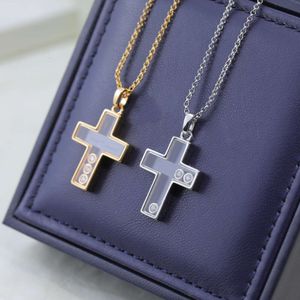 Heet verkopen nieuwe Sterling Sier Cross Necklace voor damesmode en merk sieraden feestpaar cadeau