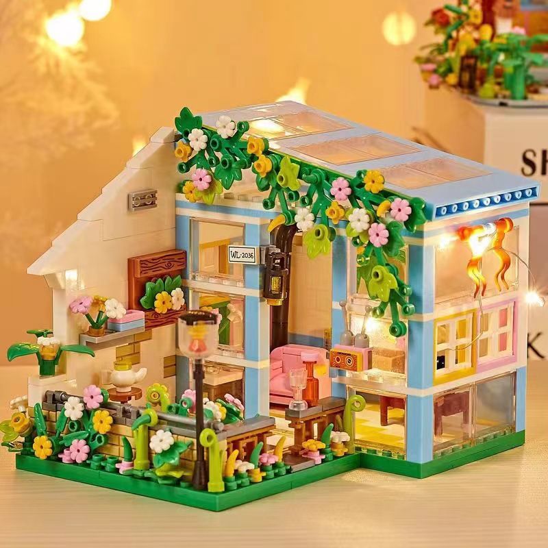 Gorąca sprzedaż nowych Sunshine Flower Room Akcesoria dziewczyna, małe zabawki z układanką cząstek, prezenty w magazynie hurtowej bezpłatna wysyłka/UPS