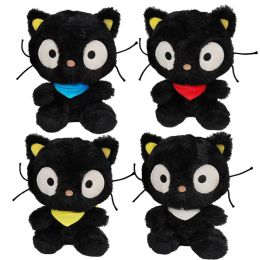 Hot-selling Nouveau chocolate en gros chat Poll de peluche mignon chat noir jouet en peluche