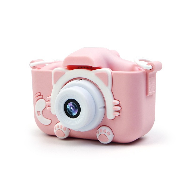 Hot Selling New X5S Children's Digital Camera Cartoon Câmera Infantil Toy com capa de silicone de gato