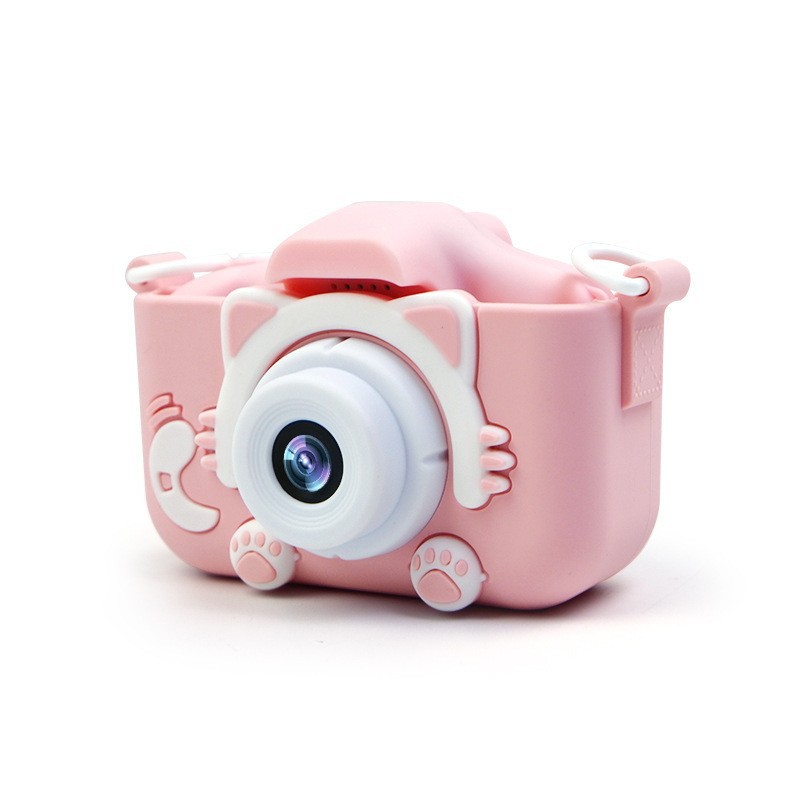 Hot selling new X5S children's digital camera cartoon children's camera toy with cat silicone cover