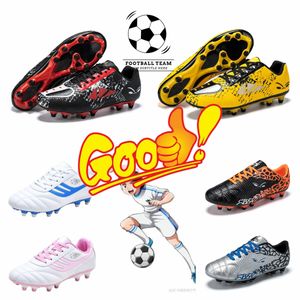 Venta caliente de deportes al aire libre zapatos de hombre zapatos de fútbol de sangre caliente botas de fútbol borde blanco envuelto cojín de aire absorción de impactos y zapatos antideslizantes