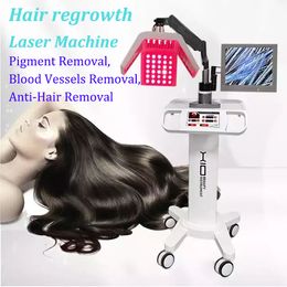 Vente chaude PDT thérapie cheveux pousser Laser repousse des cheveux Laser rouge 650nm Laser efficace repousse des cheveux Machine pour tous les types d'utilisation du cuir chevelu