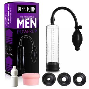 Heet verkopende penis -vacuümpomp voor mannelijke anti -impotentie vertraging seksspeeltjes voor een paar