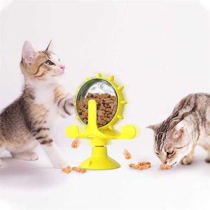 Vente chaude fournitures pour animaux de compagnie jouet moulin à vent fuite de nourriture jouets soulager l'ennui artefact chaton multicolore jeu de chat chargeur automatique