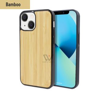 Vente chaude Téléphone Cas Pour iPhone 11 12 13 Pro Max 2022 Mode Bois Naturel Sublimation 3D Conception De Logo Personnalisé Gravé Couverture Arrière Shell Produits En Gros Couvre