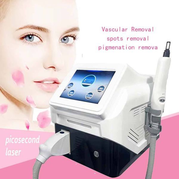 Vendre à chaud Pico Q-Switch Nd Yag Picosecond Laser Tattoo Repoval Beauty Machine en carbone Peleling Black Face Doll Spots