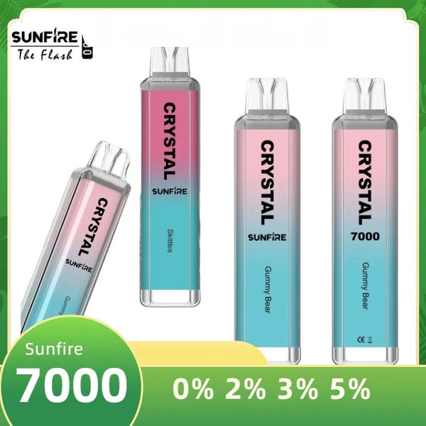 Venta caliente Dispositivo Pod Ecigs Wild Crystal 7000 puffs Venta al por mayor Vaporizador Vape Pen Cigarrillo electrónico desechable