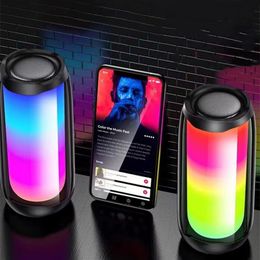 Vente chaude haut-parleurs portables Pulse 5 caisson de basses étanche musique couleur pulsée LED lumières haut-parleurs Bluetooth haut-parleurs portables d'extérieur livraison directe