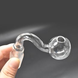 Tuyaux de brûleur à mazout en verre Pyrex 10mm 14mm 18mm mâle femelle joint tube de verre transparent adaptateur de bol d'huile épais pour Dab Rig Bong le moins cher