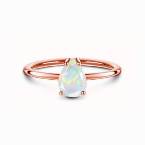 Vente chaude S925 Fashion Micro Moonlight Stone Rose Gold Vintage Ring Women's Ring