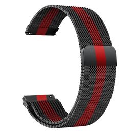 Heet verkopen roestvrij staal Milanese riem retourneer magnetische armband 18 mm/20 mm/22 mm vervangende riem geschikt voor smartwatches