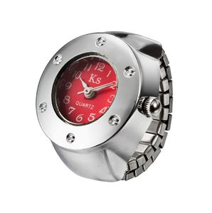 Hot Selling Steel Band Simple Ring Watch Fashion Quartz Heren en dames sieraden vinger Childrens horloges ks directe groothandel multolor keuze