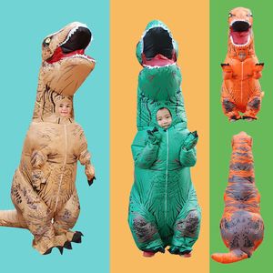 Costume gonflable de dinosaure T REX pour enfants, vêtements d'anime, Costumes de Cosplay de fête, robes fantaisie, bon cadeau Q0910, offre spéciale
