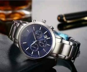 Vente chaude Top Usine Nouveau AR2434 AR2448 AR2454 AR2453 AR2458 Chronographe Montre Classico Hommes Montre-Bracelet En Acier Inoxydable Hommes