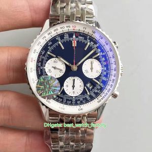 Vente chaude Top Qualité Montres 3 Couleur 43mm Navitimer AB012012/BB01 Chronographe En Acier Inoxydable Suisse ETA 7750 Mouvement Automatique Montre Homme Montres Homme