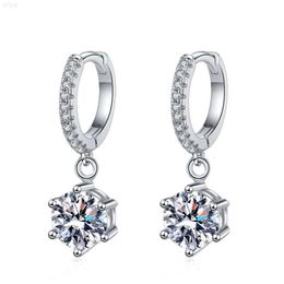 Cerceau De Clip d'oreille en diamant Vintage Cz Moissanite 1ct, offre spéciale pour Pendientes De