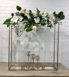 Gran venta de arcos de flores de boda arco redondo de metal para fondo de pared de flores soporte de pilar de pasarela para escenario de boda senyu0420