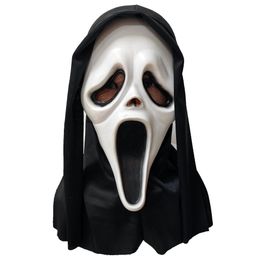 Nieuwe Halloween -feestmaskers Masquerade latex feestjurk Fun Wereld volwassen schreeuw masker schedel Ghost Scary Mask Face Face Hood 0528