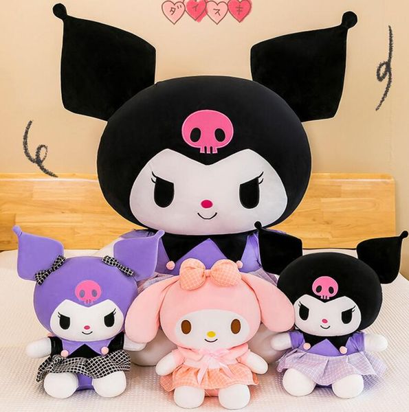 Vente chaude en gros nouvelle poupée Kuromi en peluche jouet dessin animé Meredith poupée oreiller cadeau en stock