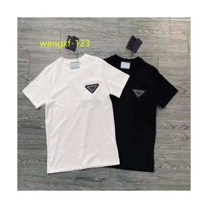 Vente chaude en gros femmes vêtements lettre classique luxe hommes t-shirt triangle vêtements de marque marques célèbres femmes chemises