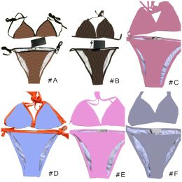 Bikini para mujer vendedora caliente Traje de baño de moda para mujer EN stock Traje de baño Vendaje Trajes de baño atractivos Almohadilla sexy Remolque 6 estilos ropa desnatada Bikini de moda sexy