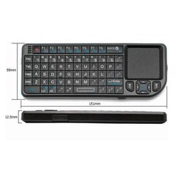 UKB-100-RF Fly Air Mouse Clavier de jeu sans fil 2,4 GHz Télécommande Touchpad Mini clavier multifonction Prise en charge de Windows Vista Linux MAC