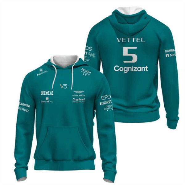 La cubierta caliente 3D de la chaqueta con capucha del traje de competición del equipo F1 vendedor caliente de la ropa de la juventud imprimió la sudadera con capucha