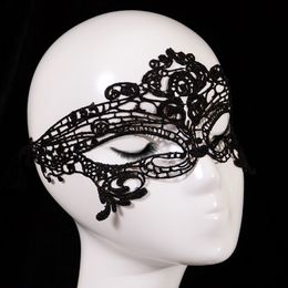 Sexy Lace Queen Mask Party Mask para damas Fashion Queen Half face Masquerade Mask Black White para Party NightClub