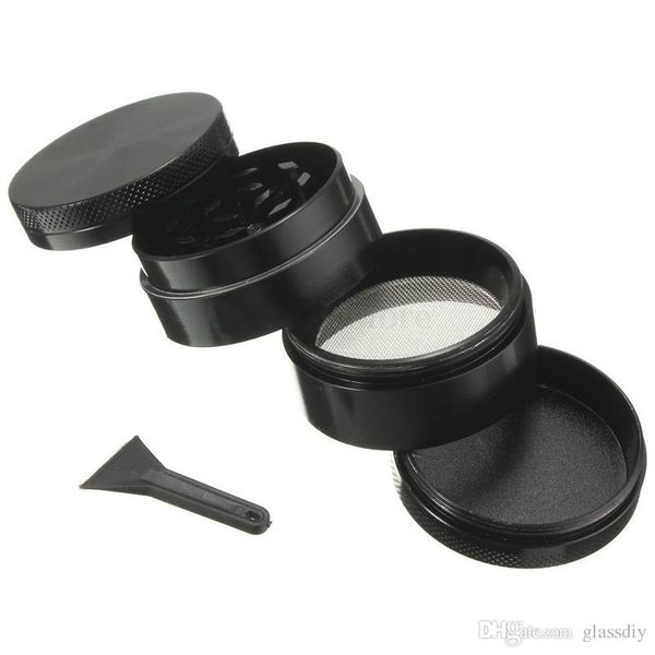 Accessoires pour fumer Sharpstone Grinder Zinc Alliage Tabac Herbal Grinders 4 Couches 40/50/55 / 63mm Herbe Sèche Vaporisateur CNC Dents Filtre Net