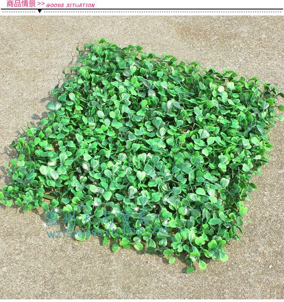Livraison gratuite gazon artificiel hot shot tapis d'herbe de buis en plastique artificiel 25 cm * 25 cm