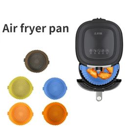 Silicone à pâtisserie en silicone Air Fryer Pot Potter Insert Insert Panier réutilisable Airpot Dishes Airpot Dishes Air Fryer Accessoires
