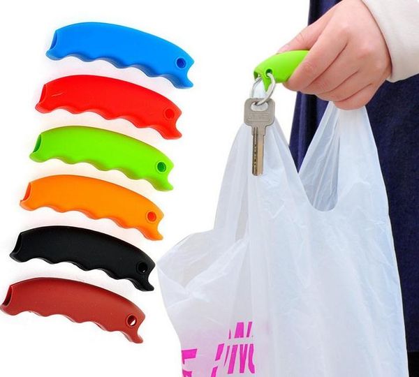 Chaud Simple Silicone Sac À Provisions Panier Transporteur Sac Transporteur Épicerie Titulaire Poignée Confortable Grip Poignées Effort-Save Corps Mécanique SN2612