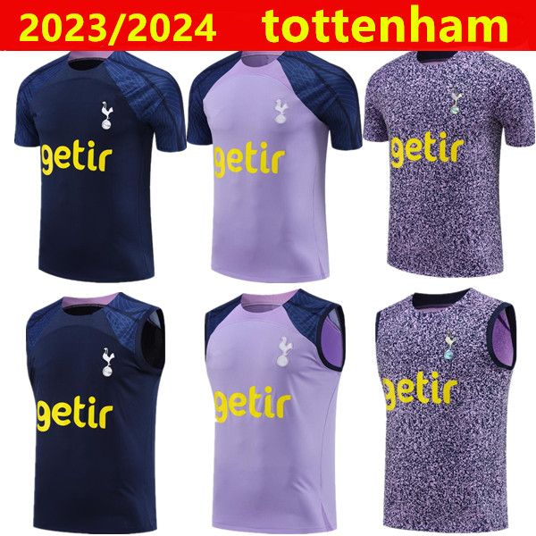 Hot Spurs 23/24 Soccer Jerseys Training Shirt Tottenhames Chemises Kane Sportswear 2023 2024 Men de football Chemises de football adultes à manches courtes