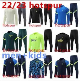 hot spurs voetbal trainingspak 22 23 DELE SON tottenham voetbalshirts HAM BALE KANE HOJBJERG BERGWIJN LO CELSO heren kinderkit shirts Trainingspak met lange mouwen chandal 666