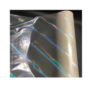 Lámina para estampado en caliente Venta al por mayor 120M Rollos de papel holográfico transparente para laminador Transferencia de calor Impresora láser Tarjeta Craft 2 Dro Otewh
