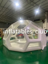 Tente de mariage blanche de maison gonflable de dôme d'igloo de tente chaude de structure pour transparent extérieur