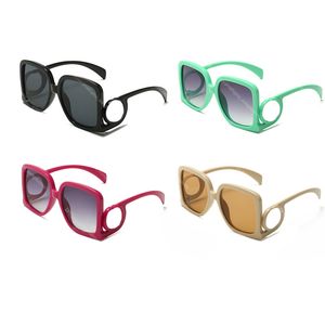 Hot Style Grote Frame Vierkante Zonnebril Straat Gradient Lens Brillen Winddichte Big Frame Goggle