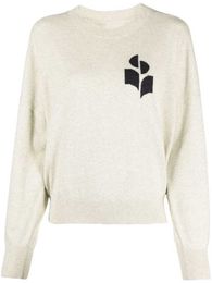 Style chaud Nouveau Isabel Marant Femmes Designer Pull Pull Classique Col Rond Laine Coton Mélangé Sweat-shirt À Manches Longues Sweats À Capuche