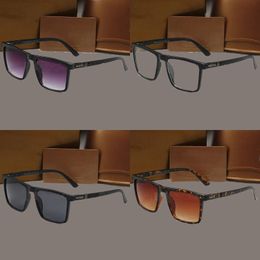 Hot zonnebril voor dames designer luipaardframe spiegelpoten bruine lens zachte lenzenvloeistof geschikt duurzaam lunette de soleil uv400 gepolariseerde brillen letter hj079 C4