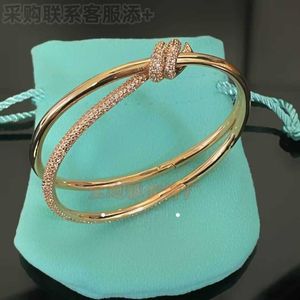 Bracelet à cordon torsadé en diamant du même style tiffays chauds avec nouvelle édition haute 9BJI