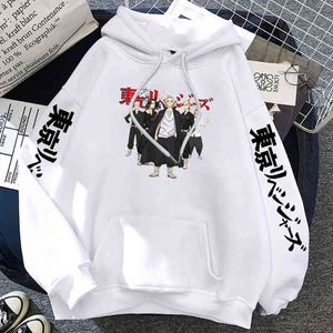 Hot Tokyo Revengers Sudadera con capucha Personaje de anime Sudadera Otoño Invierno Fleece Casual Pullover Moda Street Cosplay Ropa Tops H1227