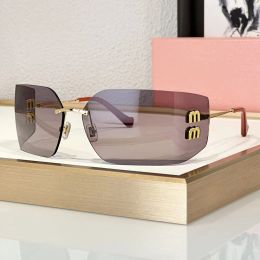 Hot top femme Mius marque mode luxe lunettes de soleil Catwalk lunettes haute qualité designer rétro carré MU54Y