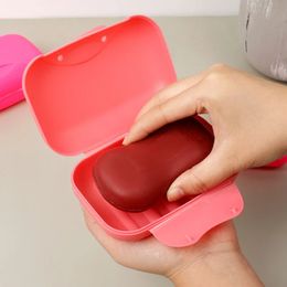 Hot Travel Soap Dish Box verzegelde creatieve snoepkleur grote container huishoudelijke keuken badkamer gereedschap draagbare reis zeepkist