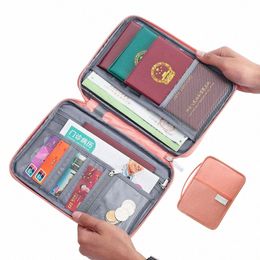 Hot Travel Wallet Family Passport Holder Creative Imperproof Document Case Organizer Accoux de voyage Document Sac Holder 54WK #