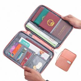 Hot Travel Wallet Family Passport Holder Creative Imperproof Document Case Organizer Accoux de voyage Document Sac Holder G76E #